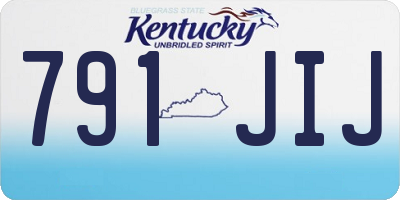 KY license plate 791JIJ