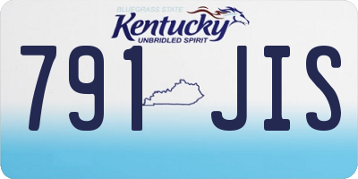 KY license plate 791JIS