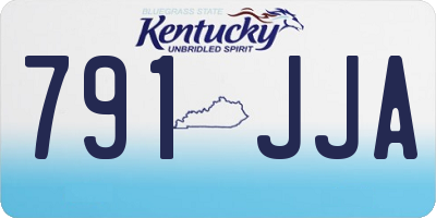 KY license plate 791JJA