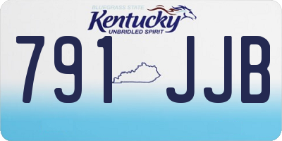KY license plate 791JJB