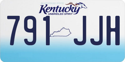 KY license plate 791JJH