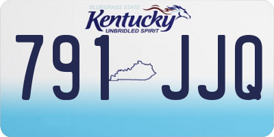 KY license plate 791JJQ