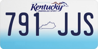 KY license plate 791JJS