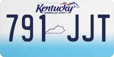 KY license plate 791JJT