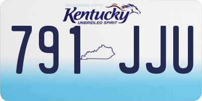 KY license plate 791JJU