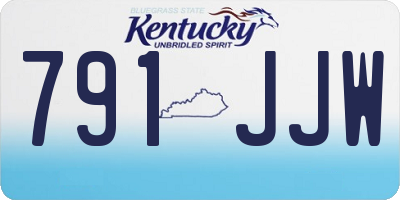 KY license plate 791JJW