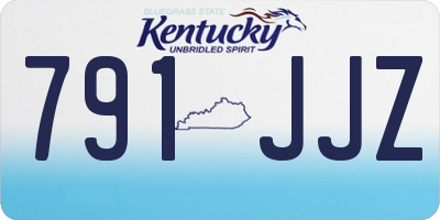KY license plate 791JJZ