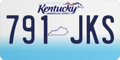 KY license plate 791JKS