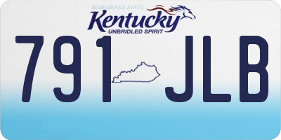 KY license plate 791JLB