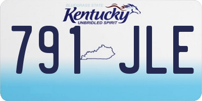 KY license plate 791JLE