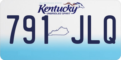 KY license plate 791JLQ