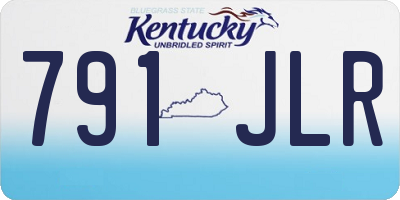 KY license plate 791JLR