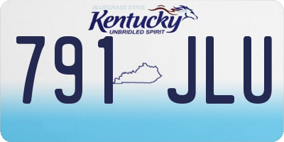 KY license plate 791JLU