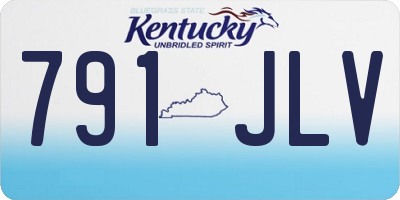 KY license plate 791JLV