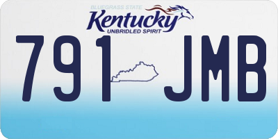 KY license plate 791JMB