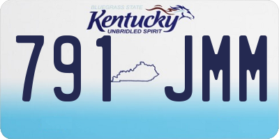 KY license plate 791JMM