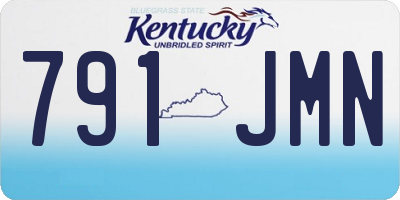 KY license plate 791JMN