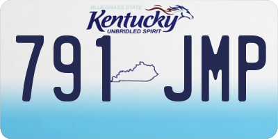 KY license plate 791JMP