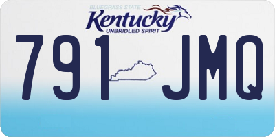 KY license plate 791JMQ