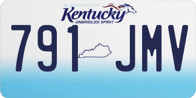 KY license plate 791JMV