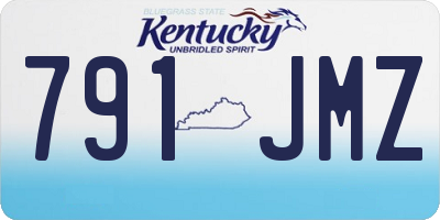 KY license plate 791JMZ