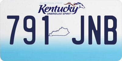 KY license plate 791JNB