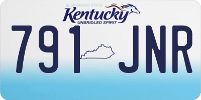 KY license plate 791JNR