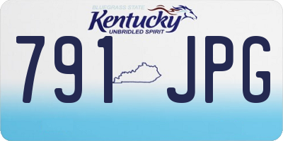 KY license plate 791JPG