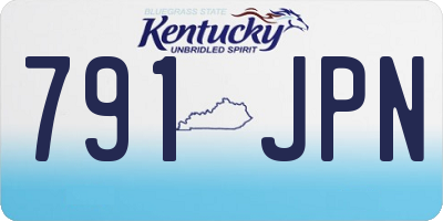 KY license plate 791JPN