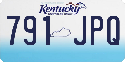 KY license plate 791JPQ