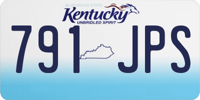 KY license plate 791JPS
