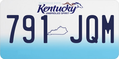 KY license plate 791JQM