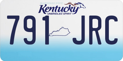 KY license plate 791JRC