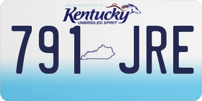KY license plate 791JRE