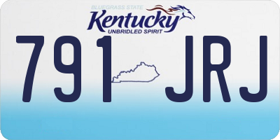 KY license plate 791JRJ