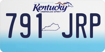 KY license plate 791JRP