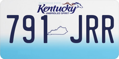 KY license plate 791JRR