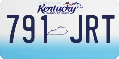 KY license plate 791JRT