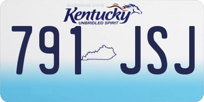 KY license plate 791JSJ