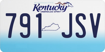 KY license plate 791JSV