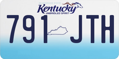 KY license plate 791JTH