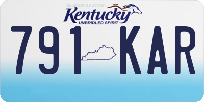 KY license plate 791KAR