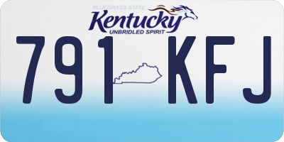 KY license plate 791KFJ