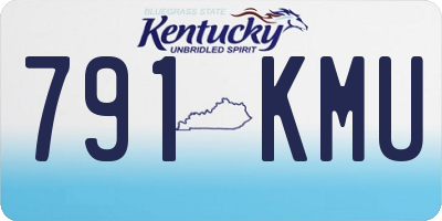 KY license plate 791KMU