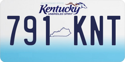 KY license plate 791KNT