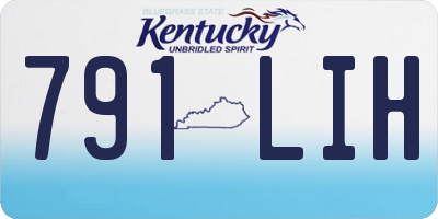 KY license plate 791LIH