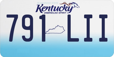 KY license plate 791LII