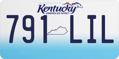 KY license plate 791LIL