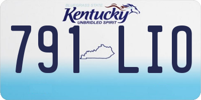 KY license plate 791LIO