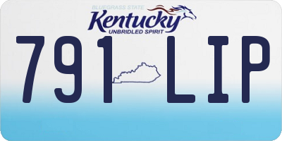 KY license plate 791LIP